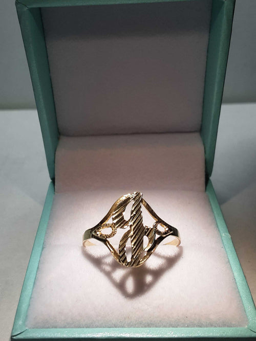 Women's Ring - Yellow Gold 10k (.417) 1.3 grams Size 10