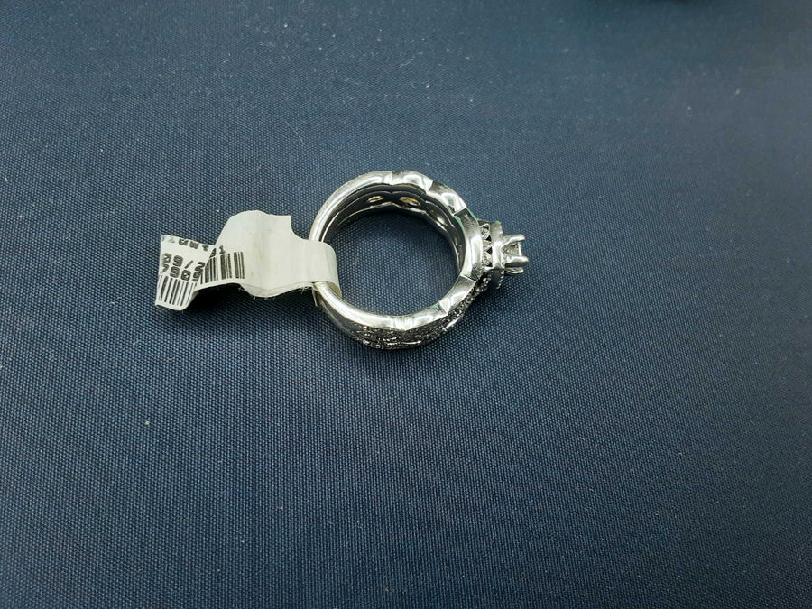 Ring - Wedding Set - White Gold 14k (.585) 9.8 grams Size 6