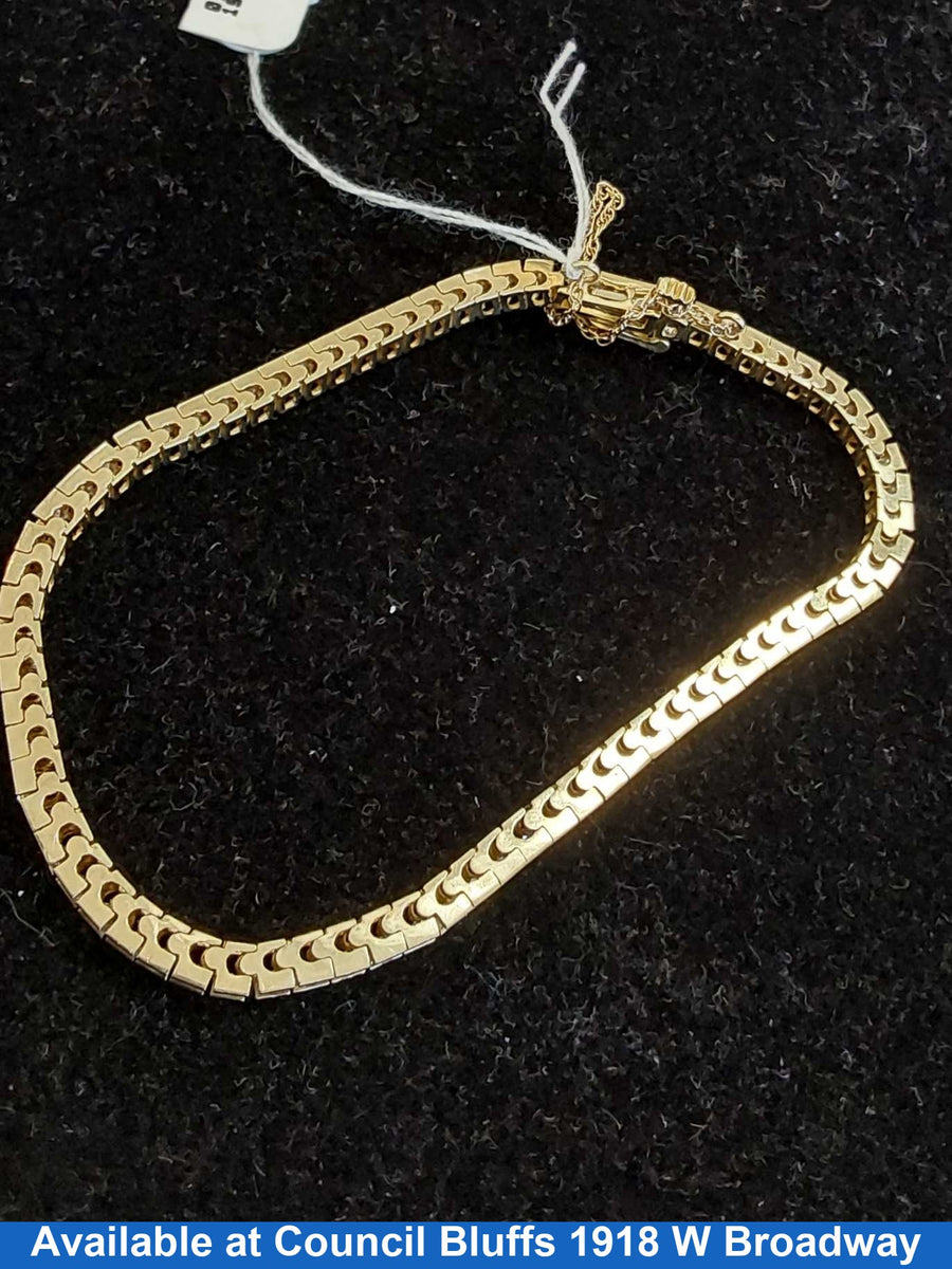 Tennis Bracelet - Yellow Gold 10k (.417) 9.9 grams 7 inch