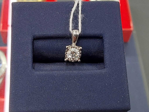 Diamond Pendant - Silver 0.9 grams