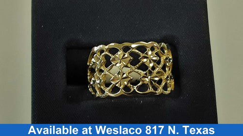 Women's Ring - Yellow Gold 10k (.417) 2.1 grams Size 7.5