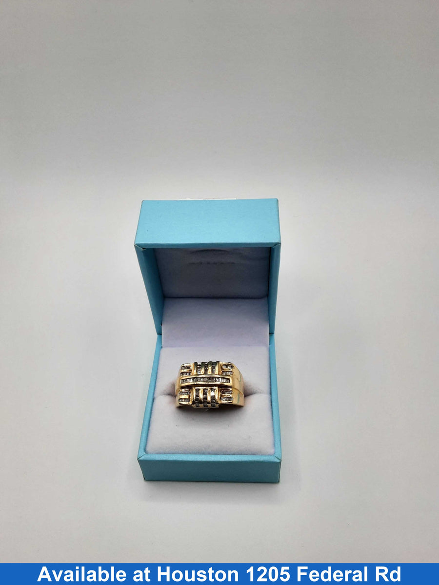 Men's Ring - Yellow Gold 10k (.417) 9.8 grams Size 8