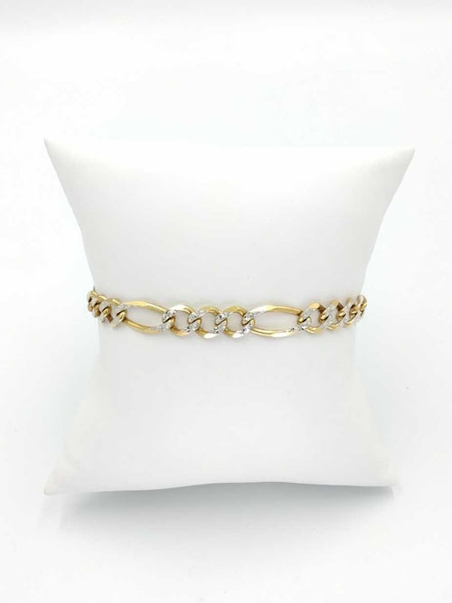 Figaro Bracelet - Yellow Gold 10k (.417) 13.3 grams 9 inch