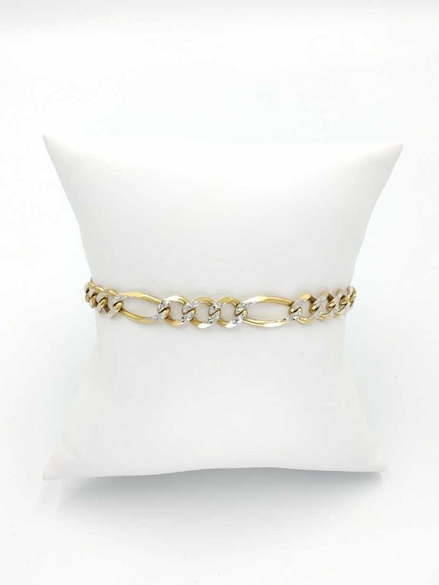 Figaro Bracelet - Yellow Gold 10k (.417) 13.3 grams 9 inch