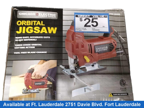 Chicago Electric 62422 Red Corded Jig Saw