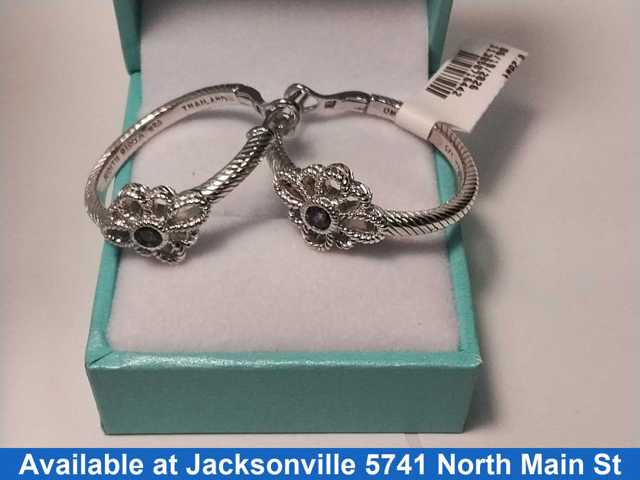 Hoop Earrings - Silver 10.6 grams