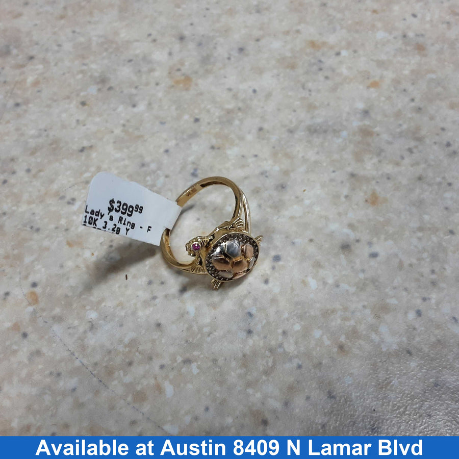 Women's Ring - Yellow Gold 10k (.417) 3.2 grams Size 6.5