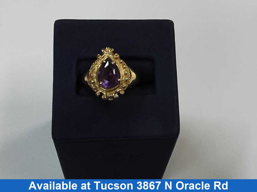 Women's Ring - Yellow Gold 14k (.585) 5 grams Size 7