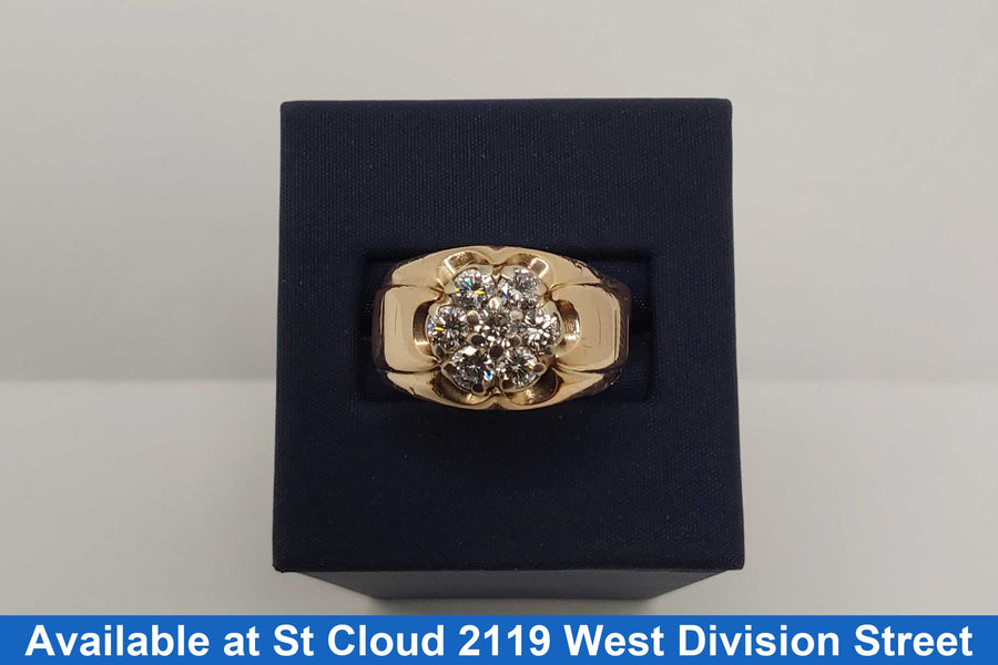 Men's Ring - Yellow Gold 14k (.585) 6.08 grams Size 10.5