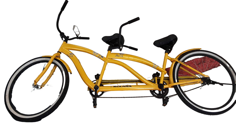 Kulana Lua Tandem Yellow Cruiser Bike