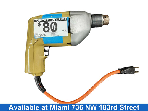 Black & Decker 679076 Gold Corded Mill Drill