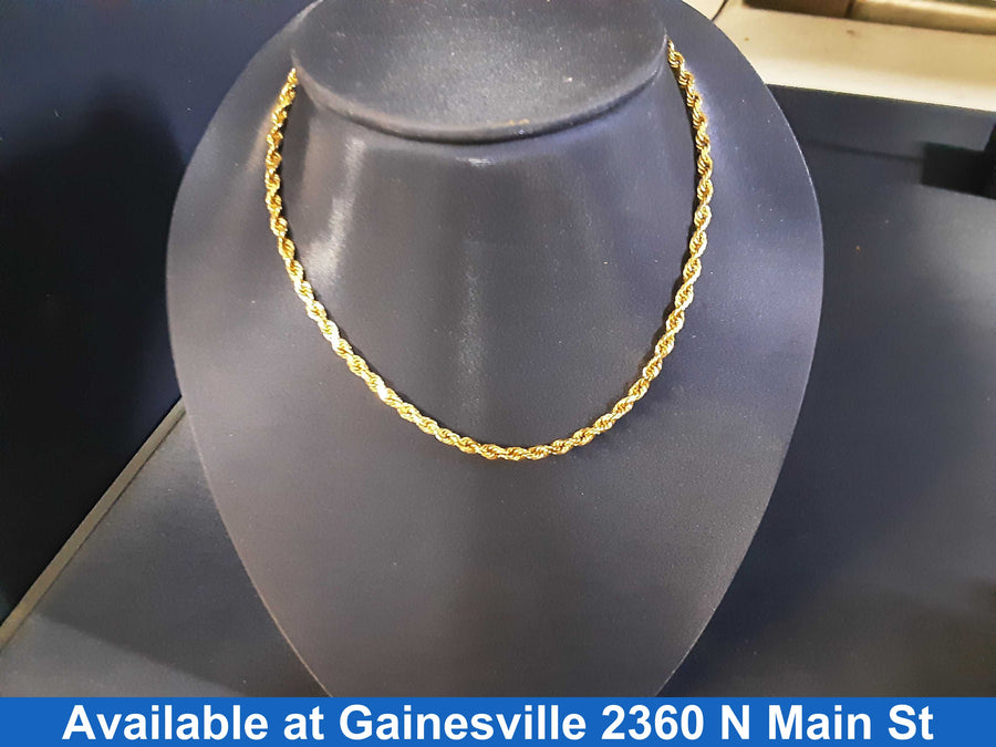 Rope Chain - Yellow Gold 14k (.585) 12.3 grams 20 inch