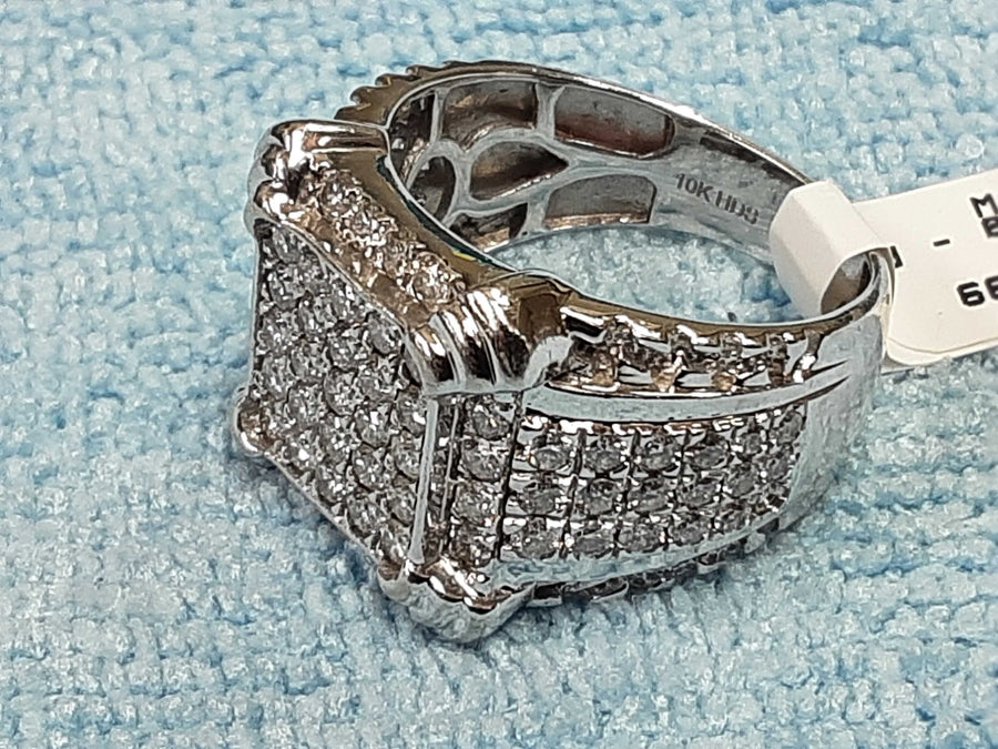 Men's Ring - White Gold 10k (.417) 9.7 grams Size 10