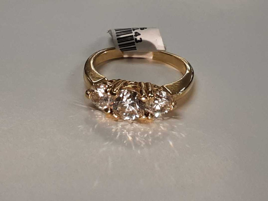 Ring - Wedding Band - Yellow Gold 14k (.585) 4.6 Grams Size 7