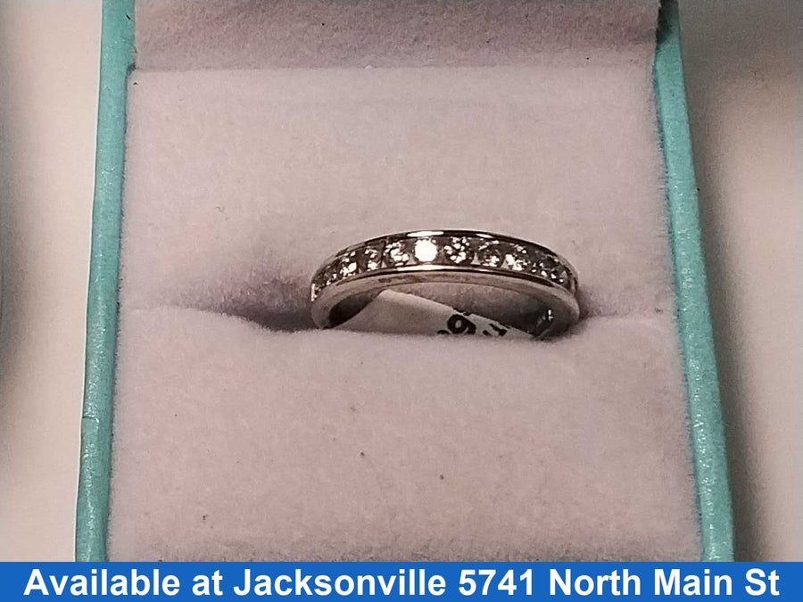 Ring - Wedding Band - White Gold 10k (.417) 2 grams Size 6