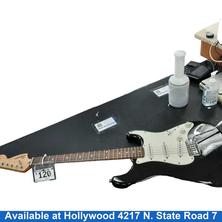 Fender Squire Strat Black Electric Classic Guitar