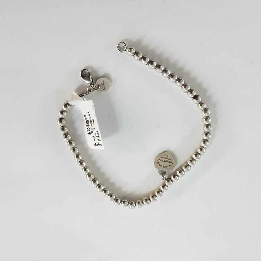 Bead Bracelet - Silver 5.5 grams 8 inch