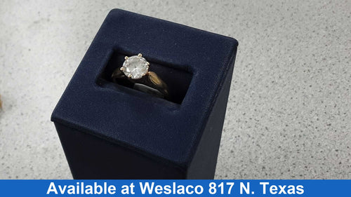 Women's Ring - Solitaire - Yellow Gold 10k (.417) 2.2 grams Size 7.5