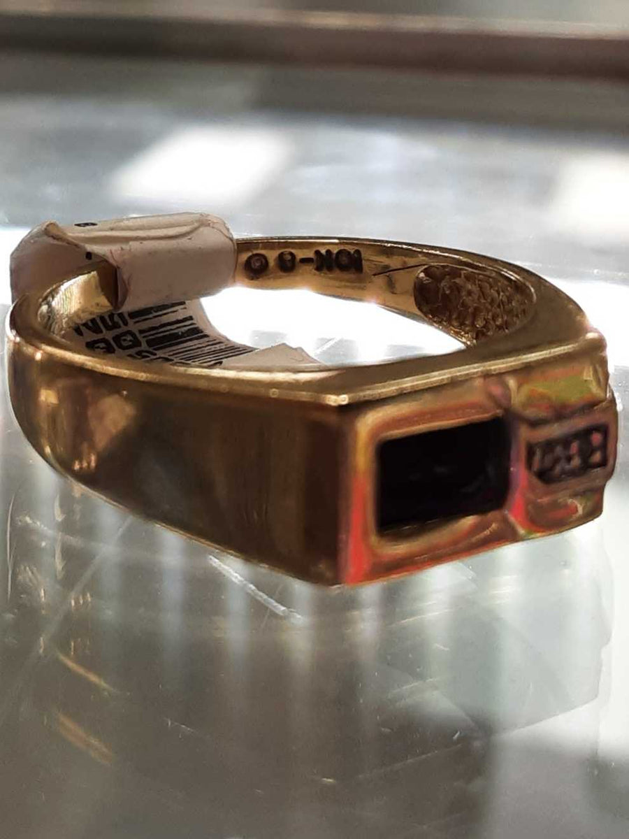 Men's Ring - Yellow Gold 10k (.417) 3.9 grams Size 10