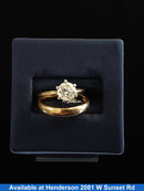 Ring - Engagement Set - Yellow Gold 14k (.585) 5.2 grams Size 6