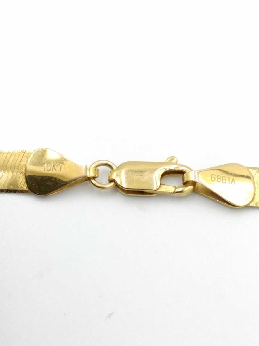 Herringbone Chain - Yellow Gold 10k (.417) 9.4 grams 18 inch
