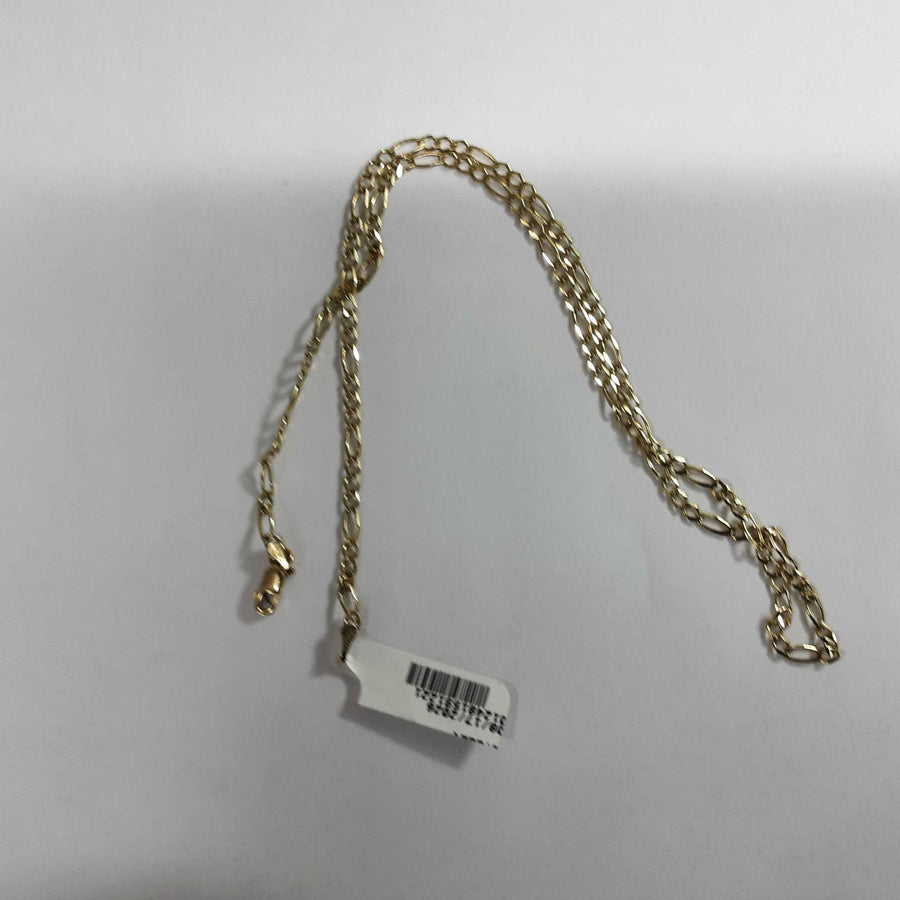 Figaro Chain - Yellow Gold 14k (.585) 3.5 grams 18 inch