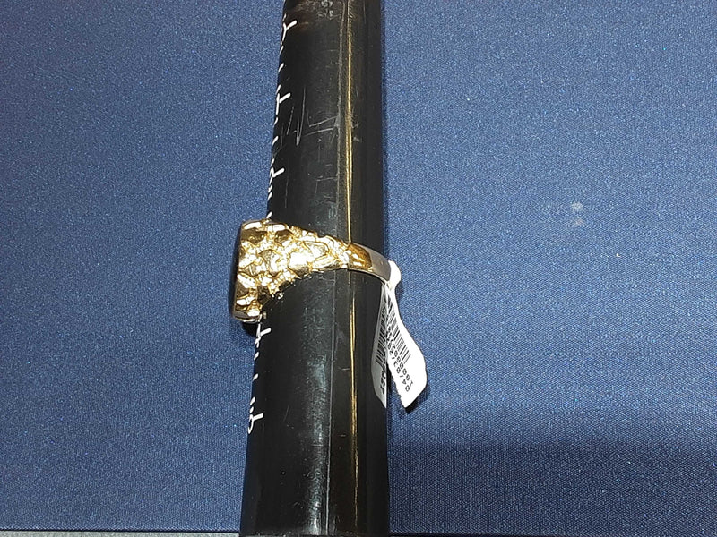 Men's Masonic Nugget Ring Yellow Gold 10k (.417) 8.1 Grams Size 13