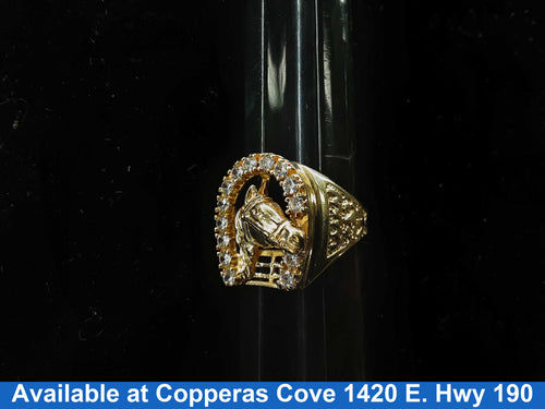 Men's Ring - Yellow Gold 10k (.417) 6.9 grams Size 10.5