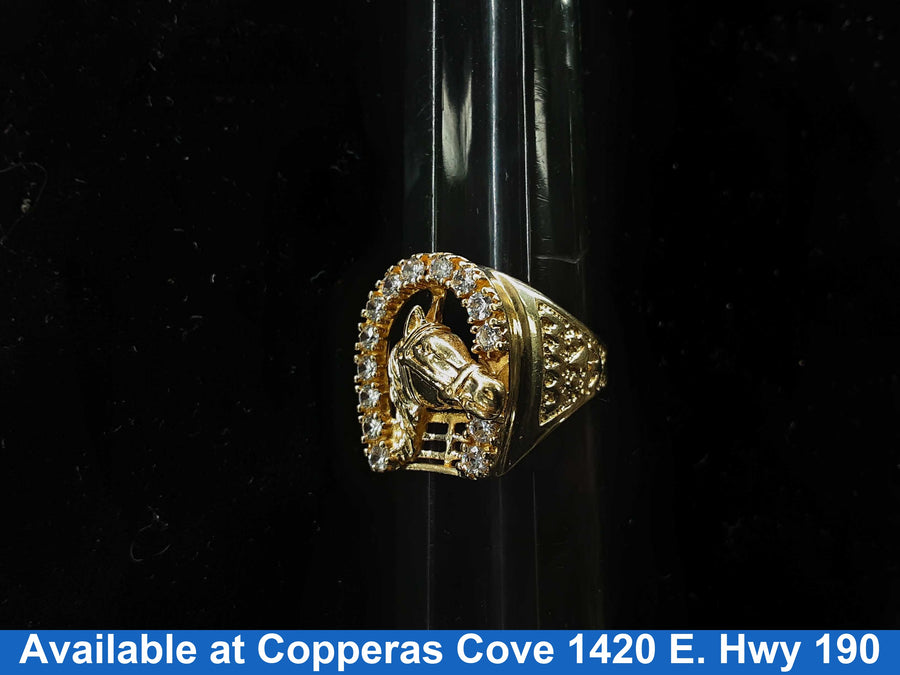 Men's Ring - Yellow Gold 10k (.417) 6.9 grams Size 10.5
