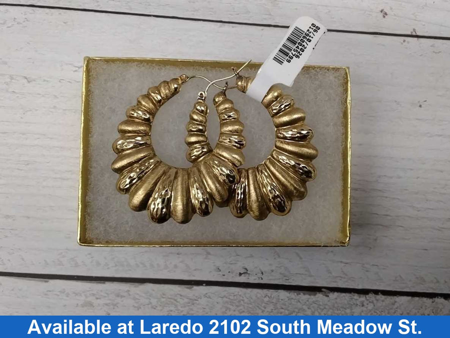 Shrimp Earrings - Yellow Gold 10k (.417) 6.5 grams