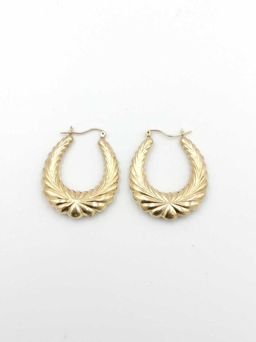 Shrimp Earrings - Yellow Gold 10k (.417) 4.6 grams