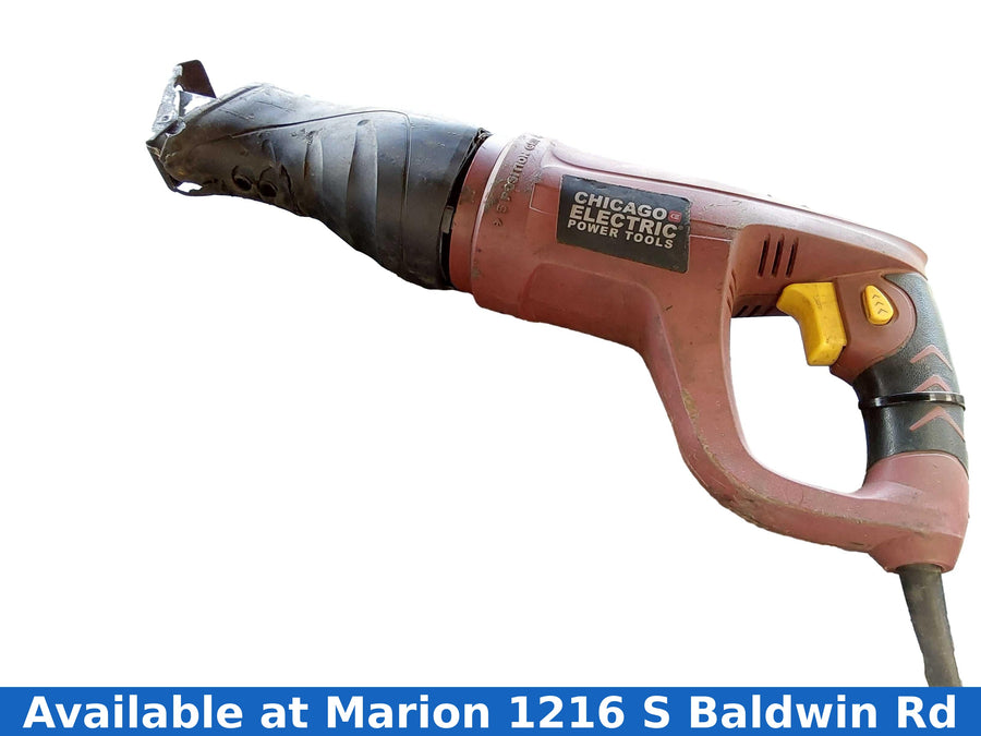 Chicago Electric 65570 Red Corded Reciprocating Saw