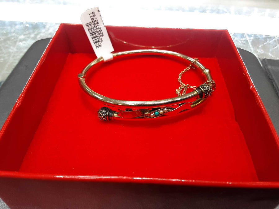 Bangle Bracelet - Yellow Gold 14k (.585) 9.4 grams 9 inch