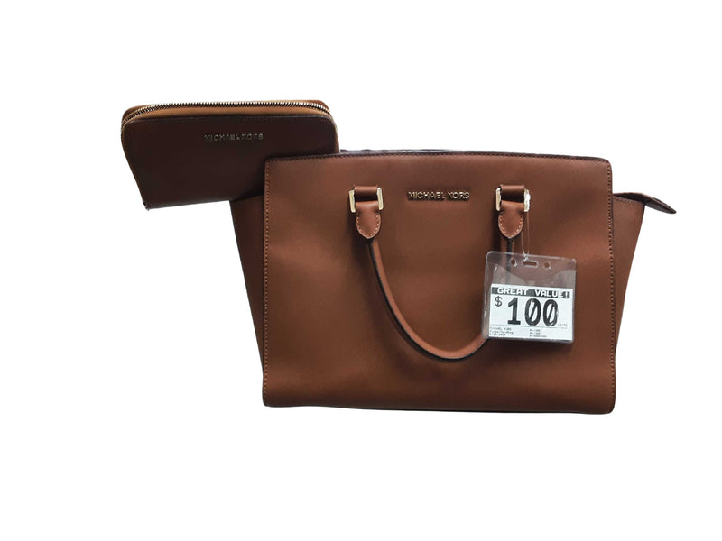 Michael Kors Av-1308 Brown Purse / Handbag