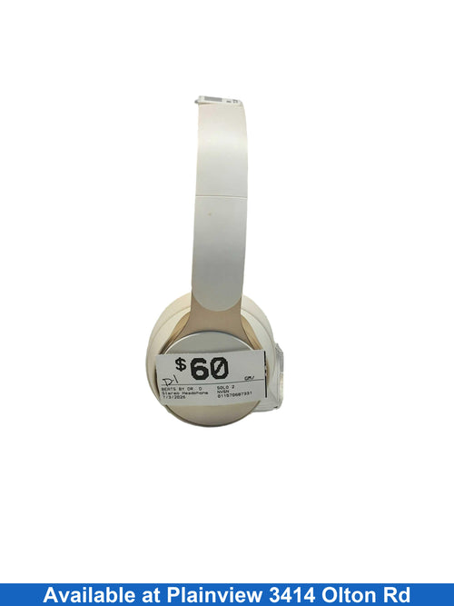 Beats By Dr. Dre Solo 2 Beige / Tan Stereo Headphone