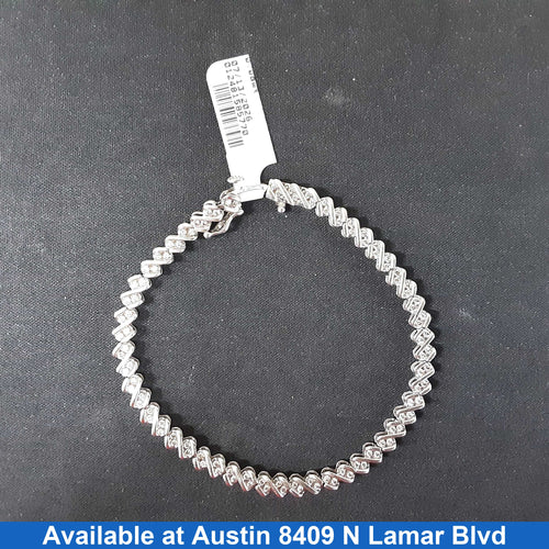 Tennis Bracelet - White Gold 10k (.417) 7.4 grams 6 inch