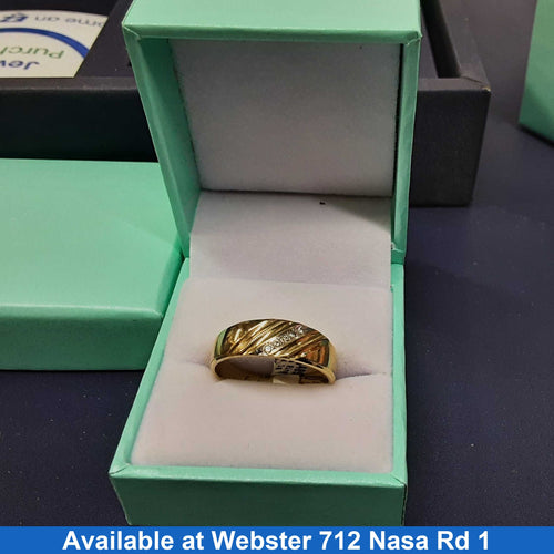 Men's Ring - Yellow Gold 10k (.417) 4.1 grams Size 9