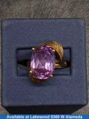 Women's Ring - Solitaire - Yellow Gold 10k (.417) 5.3 grams Size 9