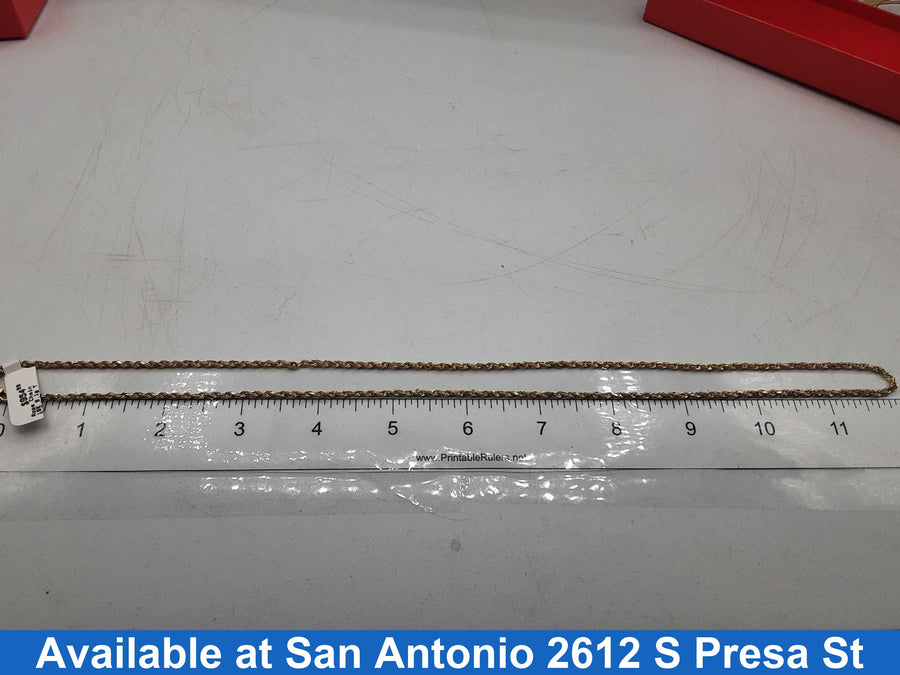 Rope Chain - Yellow Gold 10k (.417) 9.1 grams 24 inch