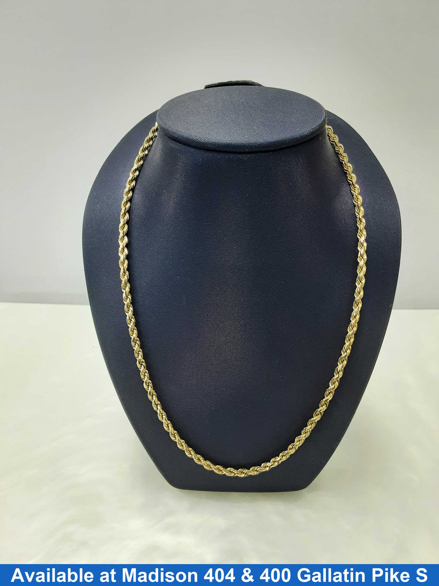 Rope Chain - Yellow Gold 14k (.585) 16.53 grams 20 inch
