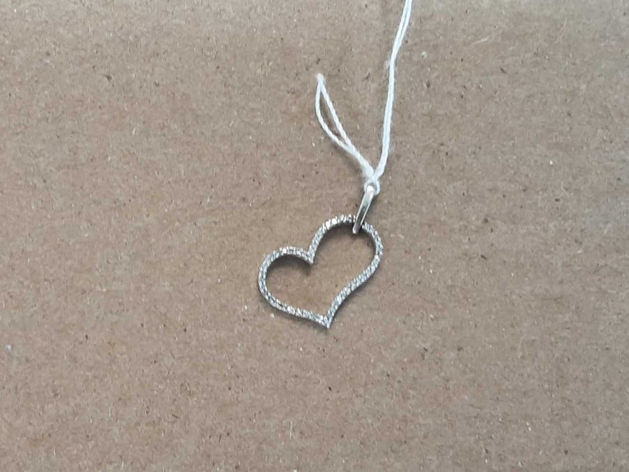 Diamond Pendant - White Gold 10k (.417) 0.7 grams