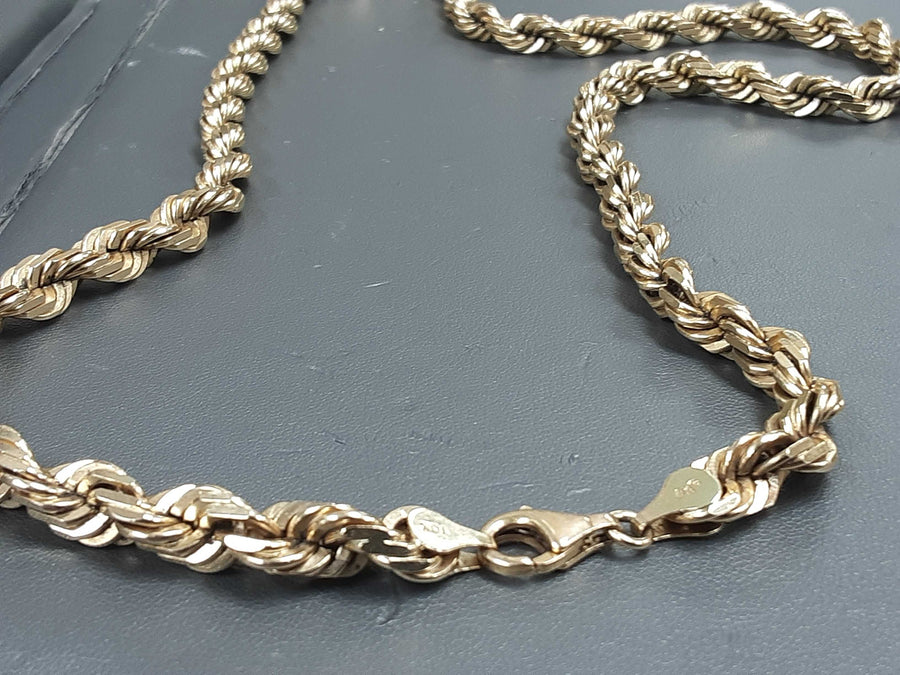 Rope Chain - Yellow Gold 10k (.417) 93.2 grams 24 inch