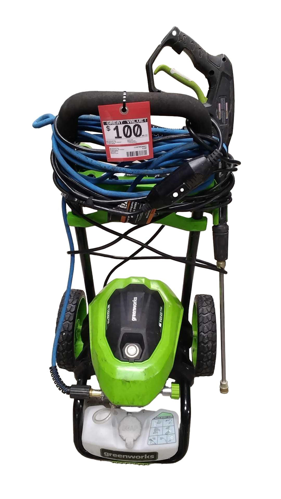 Greenworks Gwp2100 Green Corded Pressure Washer