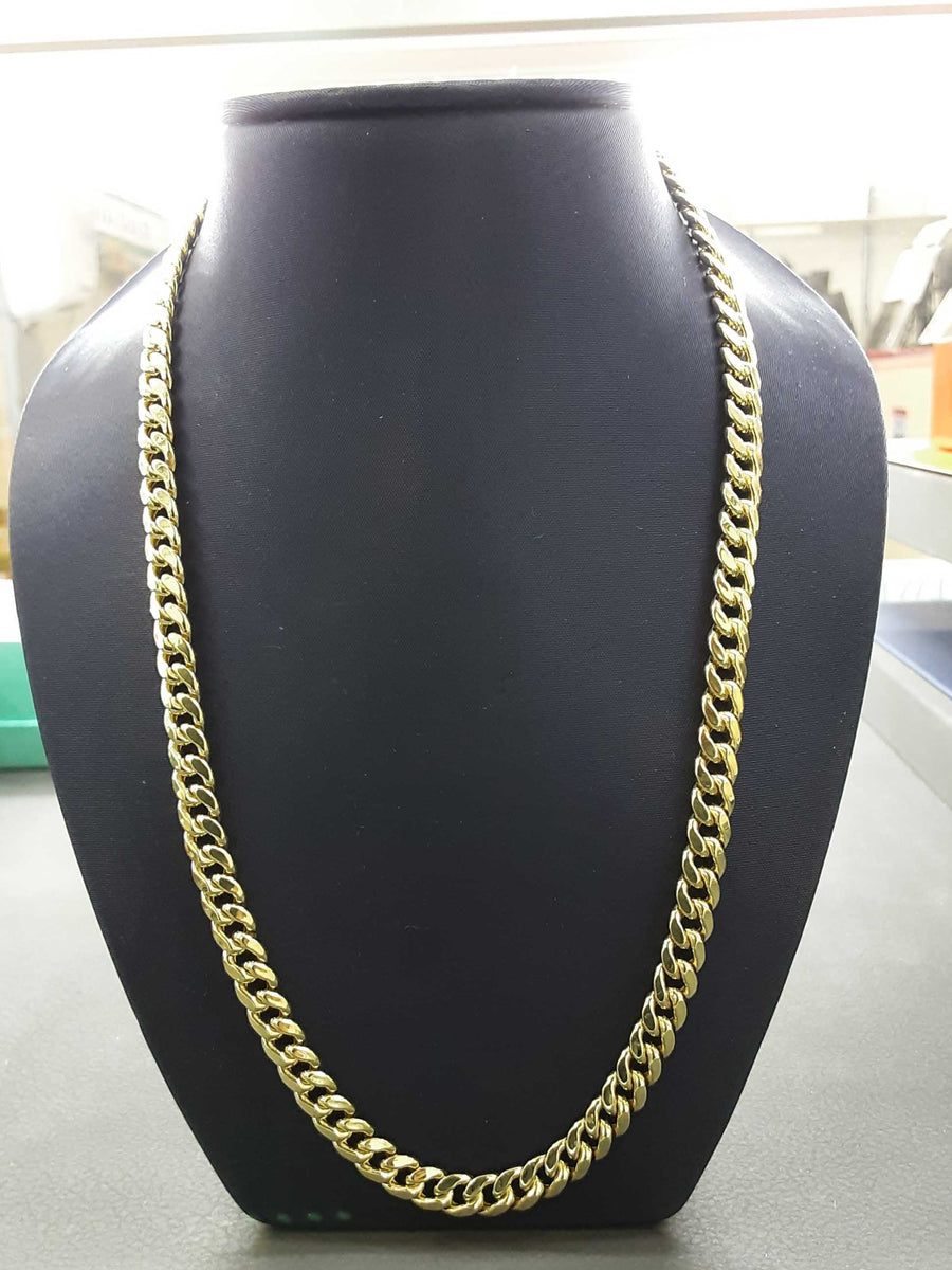 Cuban Link Chain - Yellow Gold 14k (.585) 24.3 grams 23 inch