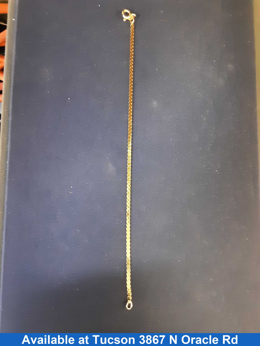 Figaro Bracelet - Yellow Gold 14k (.585) 2.4 grams 12 inch