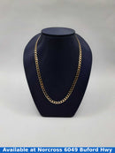 10kt Concave Curb Chain