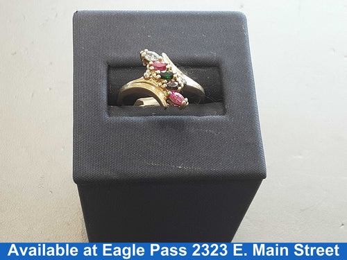 Women's Ring - Mother's - Yellow Gold 10k (.417) 2.6 grams Size 8