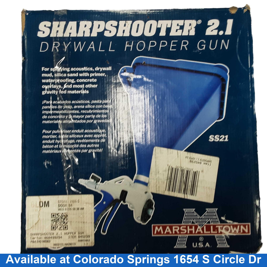 Marshalltown Ss21 Sharpshooter 2.1 Blue Paint Hopper