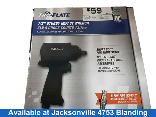 Tru Flate 25-513 Black Standard Power Wrench