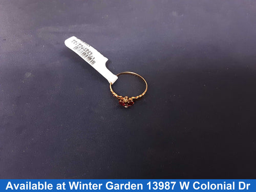 Women's Ring - Yellow Gold 10k (.417) 1.2 grams Size 7.5